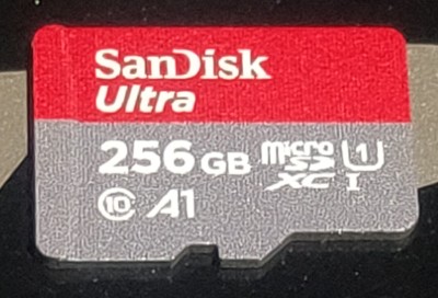 SanDisk 256GB Ultra microSDXC UHS-I Memory Card with Adapter - 100MB/s,  C10, U1, Full HD, A1, Micro SD Card - SDSQUAR-256G-GN6MA