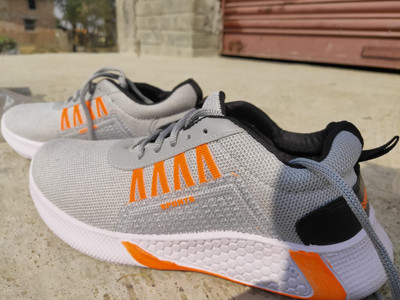 Airland New 02 Grey Orange Training Gym Shoes For Men Buy
