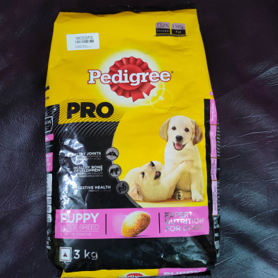 Pedigree pro on sale puppy large breed