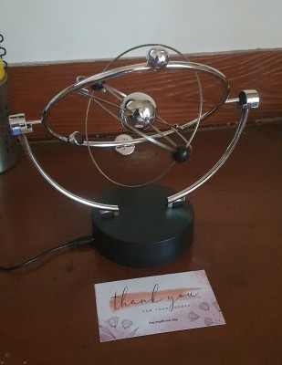Globe Céleste Rotatif avec Mouvement Perpétuel, Pendule Newton, Modèle  Cinétique, Orbital, Révolté, Accessoires de Bureau, Décoration