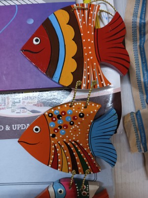 CRAZECULTURE Vastu Feng Shui Hanging Fish Handmade and Hand