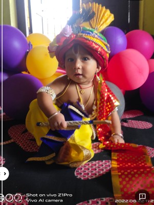 Rent Buy Krishna Bhagwan Janmashtami Kids Fancy Dress Costume Online