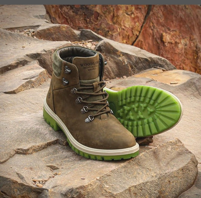 Woodland olive hot sale green boots