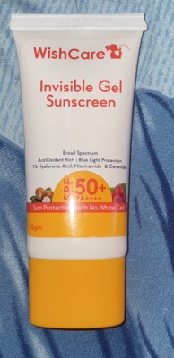 WishCare Invisible Gel Sunscreen SPF 50+ PA++++ - Oil Free with