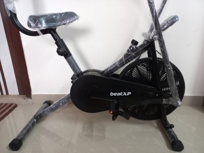 Buy beatXP Typhoon Air Tronic 4CM Air Bike Exercise Cycle with Adjustable  Cushioned Seat, Moving Handles & Back Support