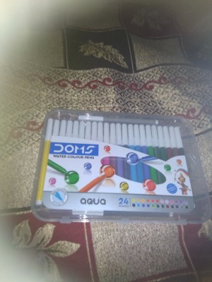 Plastic 24 Pieces Doms Water Colour Pens, For Drawing, Packaging Type:  Packet at Rs 100/packet in Haldwani