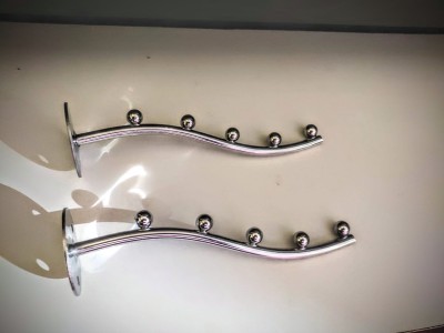Q1 Beads 6 pin Wall drope Hanger hook rail for Cloth