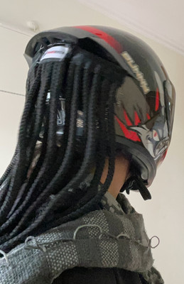Grandbiker Helmet Predator Dreadlocks 9mm 18 length Helmet Mount