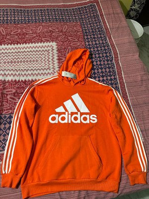 Adidas hoodie sales neon orange