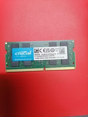 Crucial 3200 DDR4 16 GB (Dual Channel) Laptop (CT16G4SFRA32A