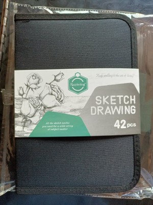 Keep Smiling Sketching Kit Drawing Set Of 42 Pcs