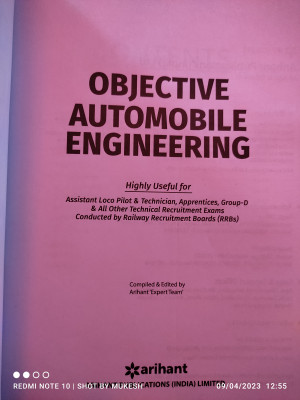 Rrb Objective Automobile Engineering 2018 Buy Rrb Objective