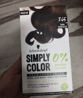 Schwarzkopf Simply Color Permanent Hair Colour 3.65 Dark Chocolate, 142.5  ml, India's Frist Combo Deal Destination