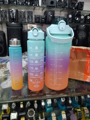 Threns 3 Pack Water Bottles Set with 2L Large Bottle 900ML
