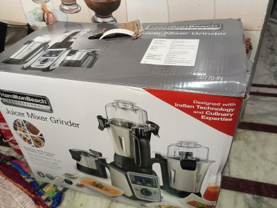 Hamilton Beach Professional 58770 4-In-1 Juicer Mixer Grinder 3 Jars Silver