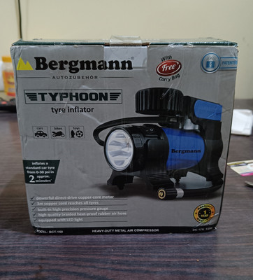 Bergmann BCT 150 Typhoon 150 psi Tyre Air Pump for Car Bike