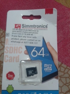 Simmtronics High-Speed Class 10 Micro SD Card | Speed & Reliability in  Compact Form | Elevate Storage and Performance (64)