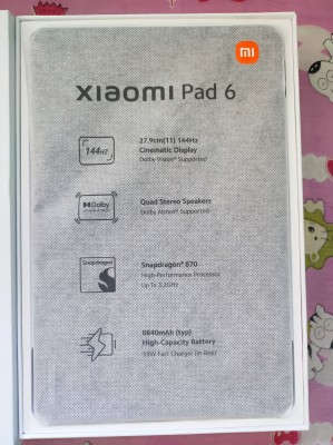 XIAOMI Pad 6 Tablette Tactile - 128Go ROM 6Go RAM - Gris Stellaire