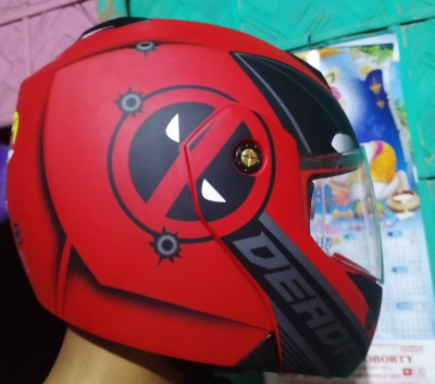 VEGA Crux Marvel Deadpool Edition Motorbike Helmet Buy VEGA Crux
