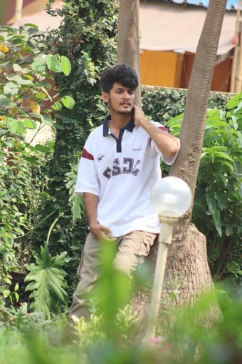 Jump Cuts Men Printed Polo Neck Cotton Blend White T-Shirt - Image 6