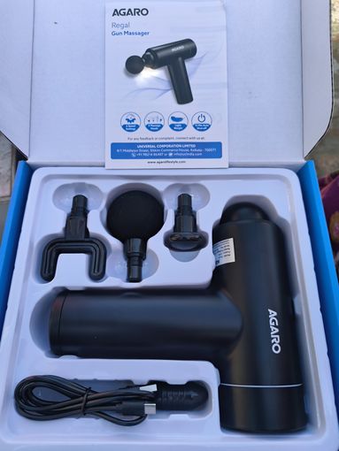 AGARO Regal Gun Massager, 4 Heads, 6 Speed - Image 8