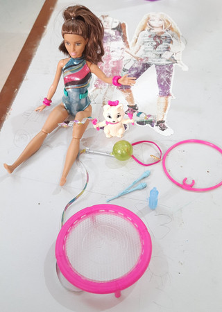 BARBIE Dreamhouse Adventures Spin N Twirl Gymnast Doll And