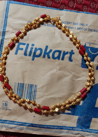 Parna Traditional One Gram Gold Plated South Indian Stylish Red