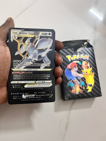 Buy MOONZA Waterproof 55pcs Pokemon TCG Black Foil Card Box V Series Vmax  Gx Ex Cards (Black) Online at Best Prices in India - JioMart.