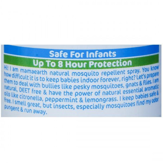 Buy Mamaearth Natural Mosquito Repellent Spray with Citronella