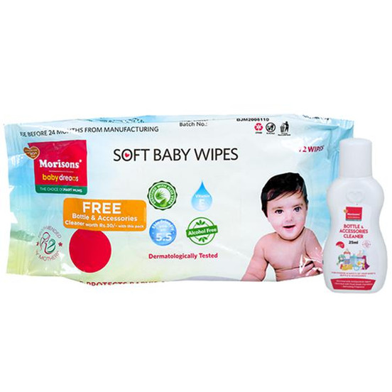 Johnsons baby wipes morrisons sales