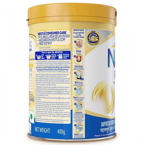 Buy Nestle Nan Pro 1 Infant Formula with Probiotic Powder Tin 400