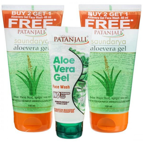 Patanjali aloevera face wash deals