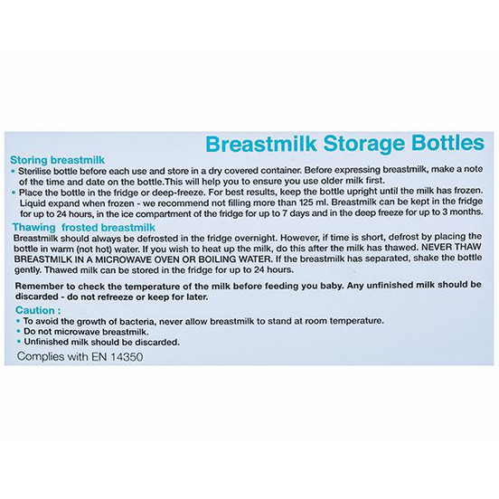 Buy Pur Breastmilk Storage Bottles 6203 Pink 3 x 4 oz 125 ml
