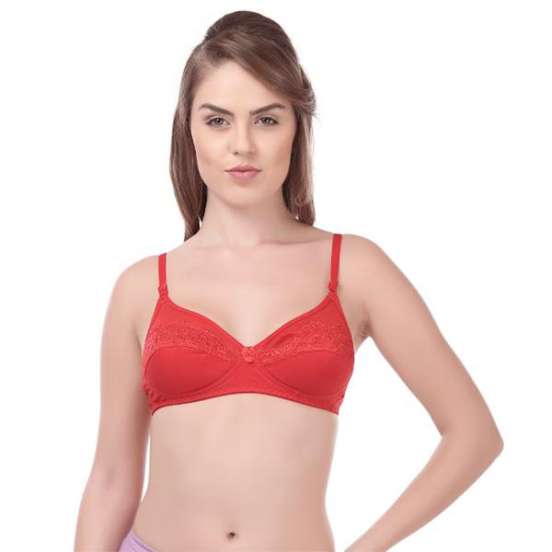 Buy Rupa Softline Butterfly 1033 3 MIXCOL Stretchable Lace Bra Red