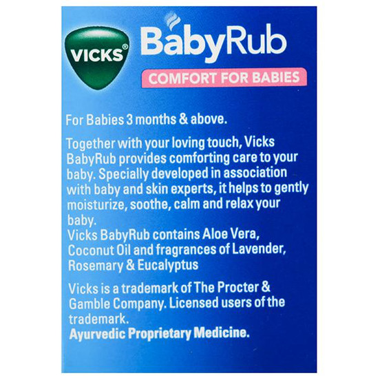 Vicks baby rub composition discount