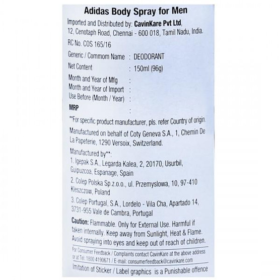 Adidas champions deals league deodorant