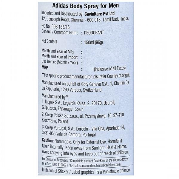 Adidas ice dive ingredients sales