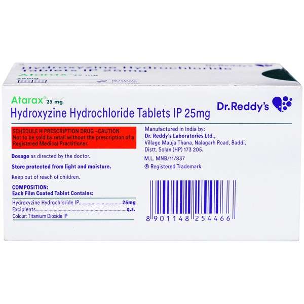Buy Atarax 25 mg Tablet (15 Tab) Online | Flipkart Health+ (SastaSundar)