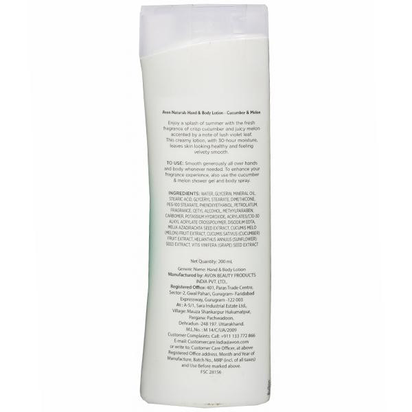 Buy Avon Naturals Body Care Fresh Cucumber Melon Hand Body