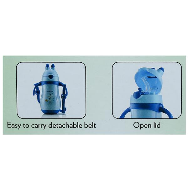 Borosil Hydra Insulated Steel Bottle Happy Sipper 260 KBT260GRE11 Green 260 ml