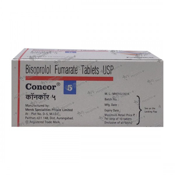 Buy Concor 5 mg Tablet 10 Tab Online Flipkart Health