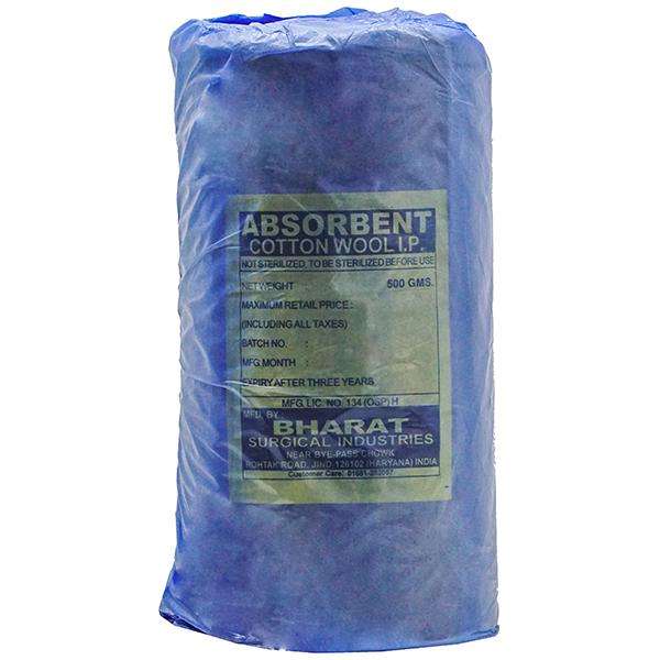 Buy Cotton Wool Absorbent (Bharat Surgical) Blue Gross 500 g