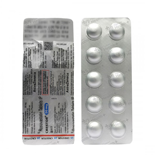 Buy Crestor 20 mg Tablet 10 Tab Online Flipkart Health