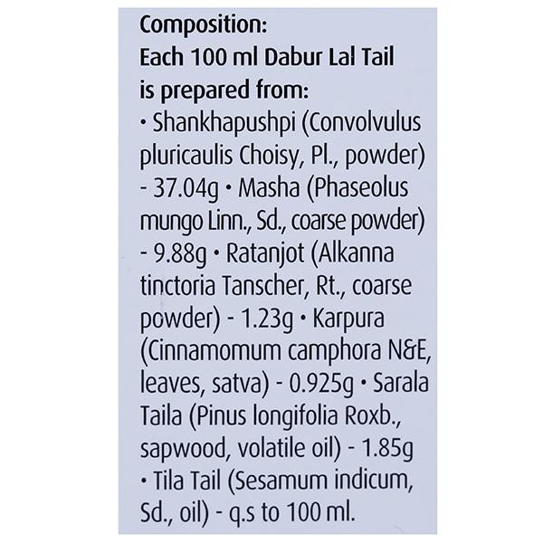 Dabur lal tail in hindi sale
