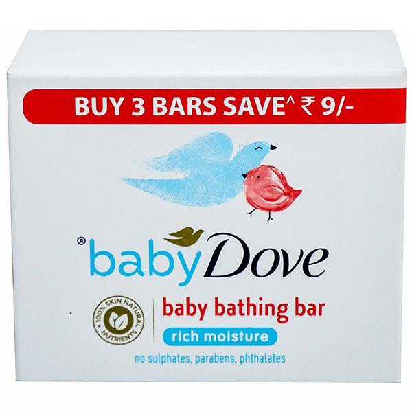 Buy Dove Baby Rich Moisture Bathing Bar Save Rs 9 3 x 75 g