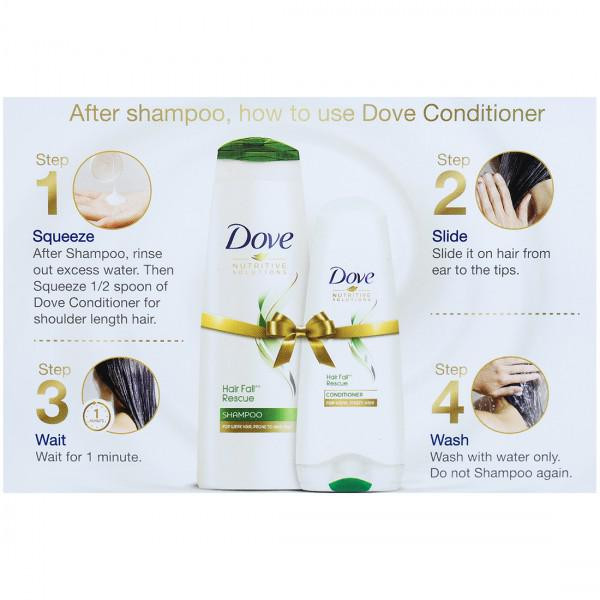 How to use dove conditioner after shop shampoo