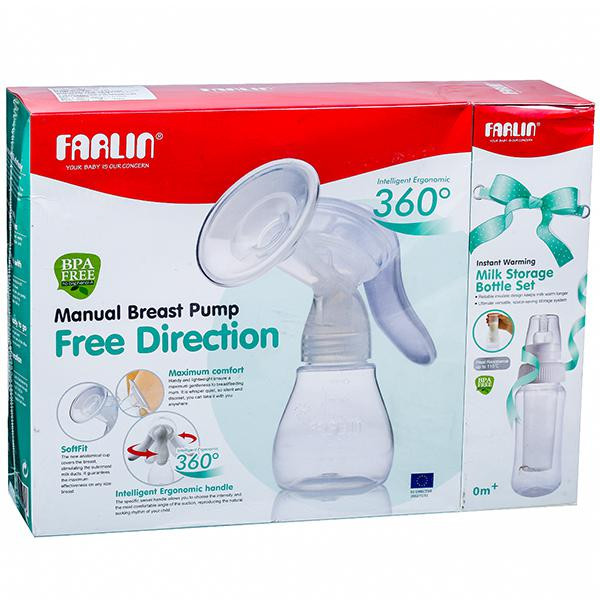 Buy Farlin Manual Breast Pump Free Direction with Milk Storage Bottle Set 0m BF 640B Online Flipkart Health