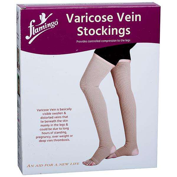 Flamingo Premium Varicose Vein Stockings - XL (Color May Vary