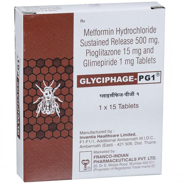 Buy Glyciphage PG 1 mg Tablet 15 Tab Online Flipkart Health