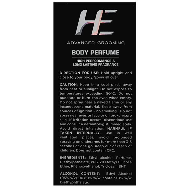 He advanced grooming body perfume store